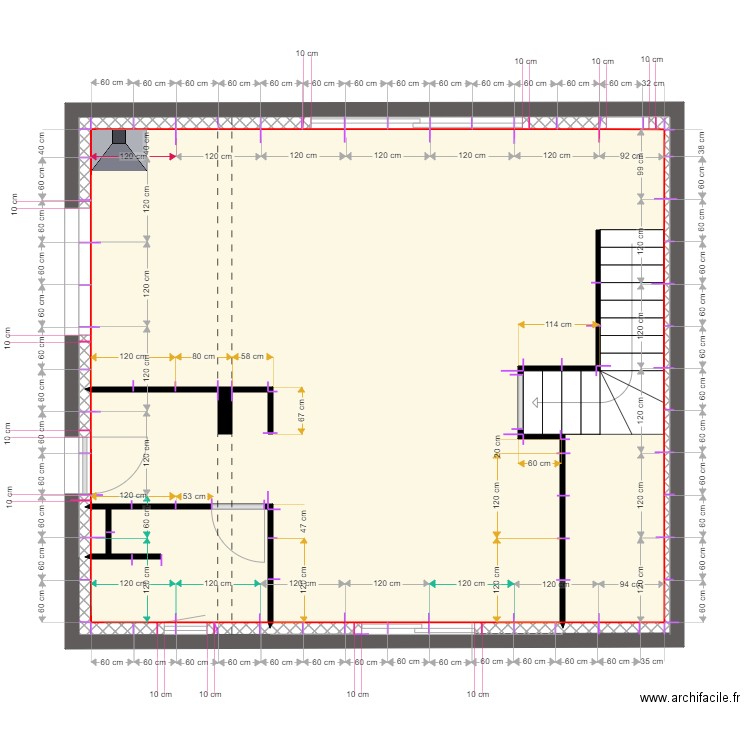 Maison rdc PLACO. Plan de 0 pièce et 0 m2