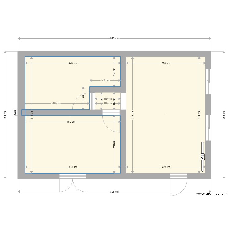 plan vide. Plan de 0 pièce et 0 m2