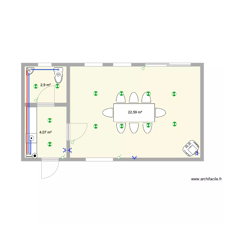 plomberie maison. Plan de 