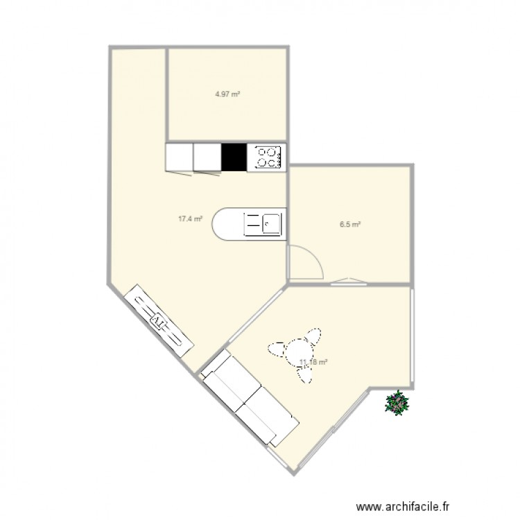 plan moneton chambre 2. Plan de 0 pièce et 0 m2