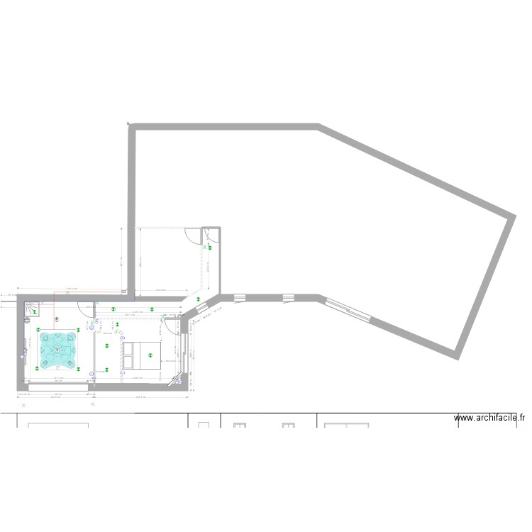 futur extension. Plan de 0 pièce et 0 m2
