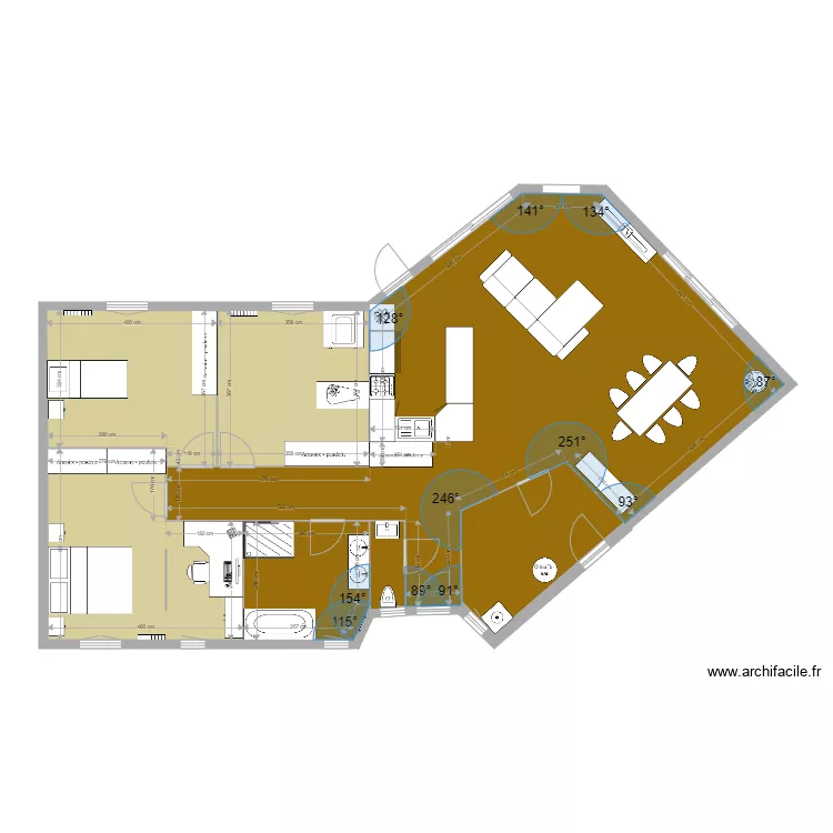 maison. Plan de maison. Plan de