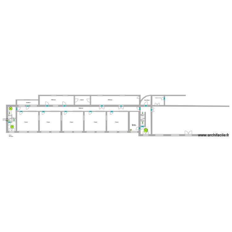 Ecole de La Calamine  Bâtiment A  Plus 00. Plan de 0 pièce et 0 m2