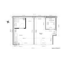 Plan rez de chauss&eacute;e projet placo
