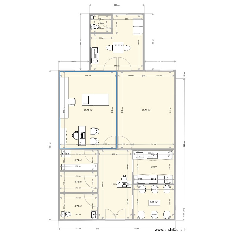 cab1. Plan de 0 pièce et 0 m2