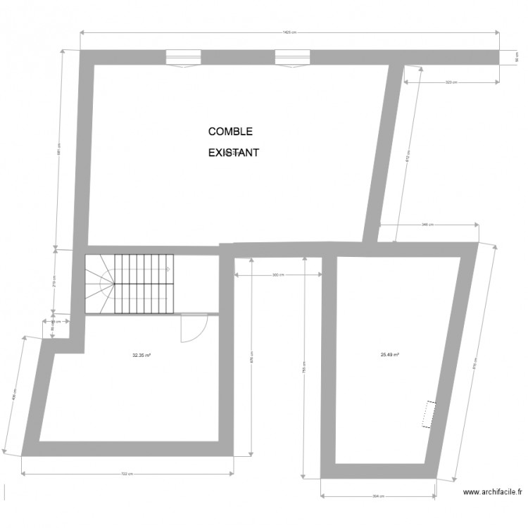 COMBLE 2. Plan de 0 pièce et 0 m2