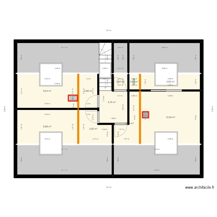 etage 2. Plan de 0 pièce et 0 m2