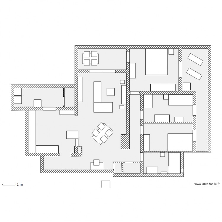 appart 36 ouvert avec meubles  last. Plan de 0 pièce et 0 m2