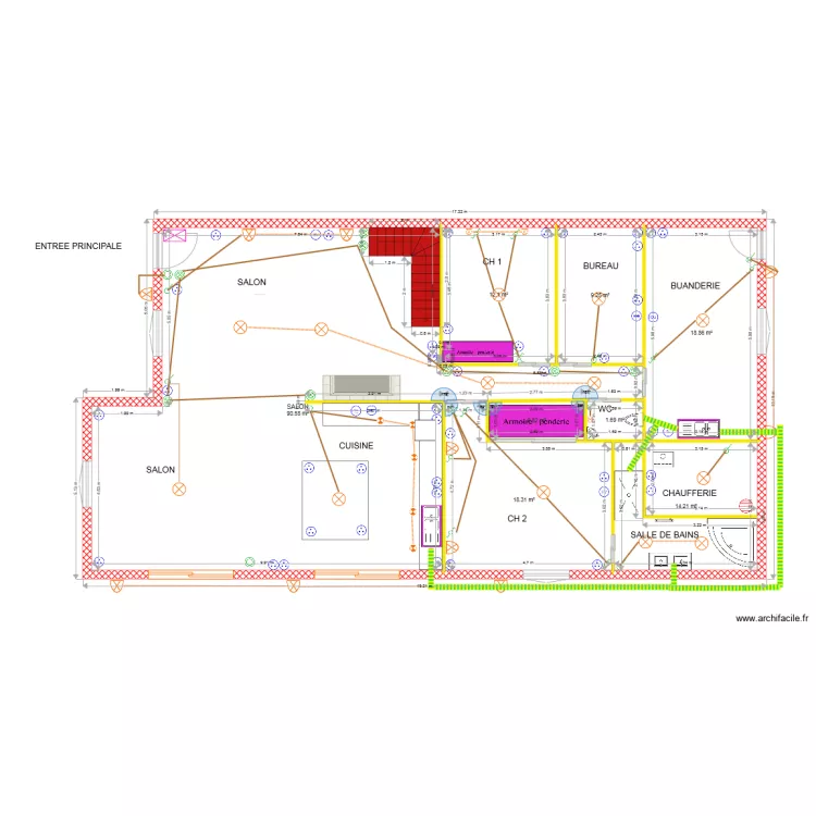 MAISON MAX ELECT PLOMBERIE. Plan de 