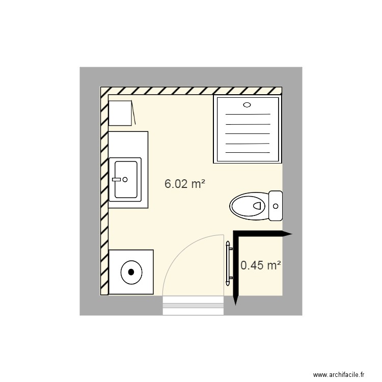 BRUGNEAUX JAECK PROJET SDB ETAGE 4. Plan de 0 pièce et 0 m2