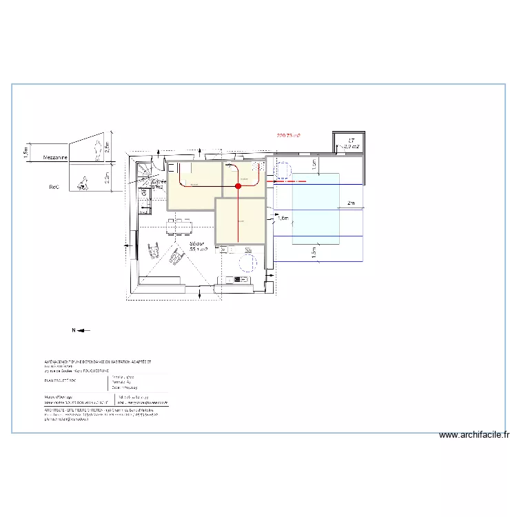 BOUSSIRON CHICHE 16 . Plan de 