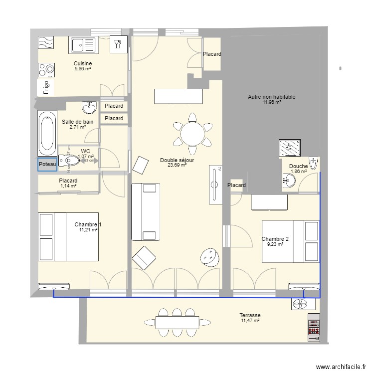 Saint Clair 2. Plan de 0 pièce et 0 m2