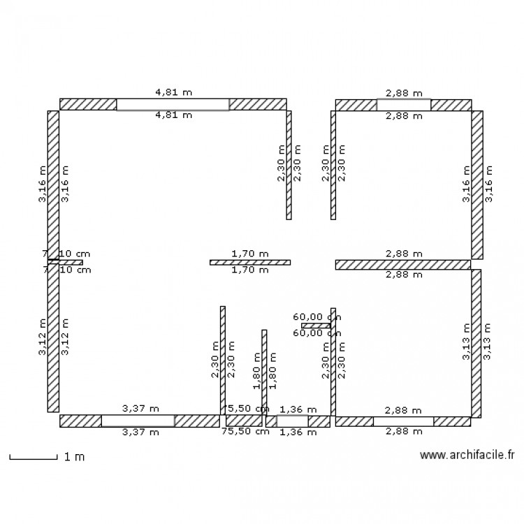 Plan. Plan de 0 pièce et 0 m2