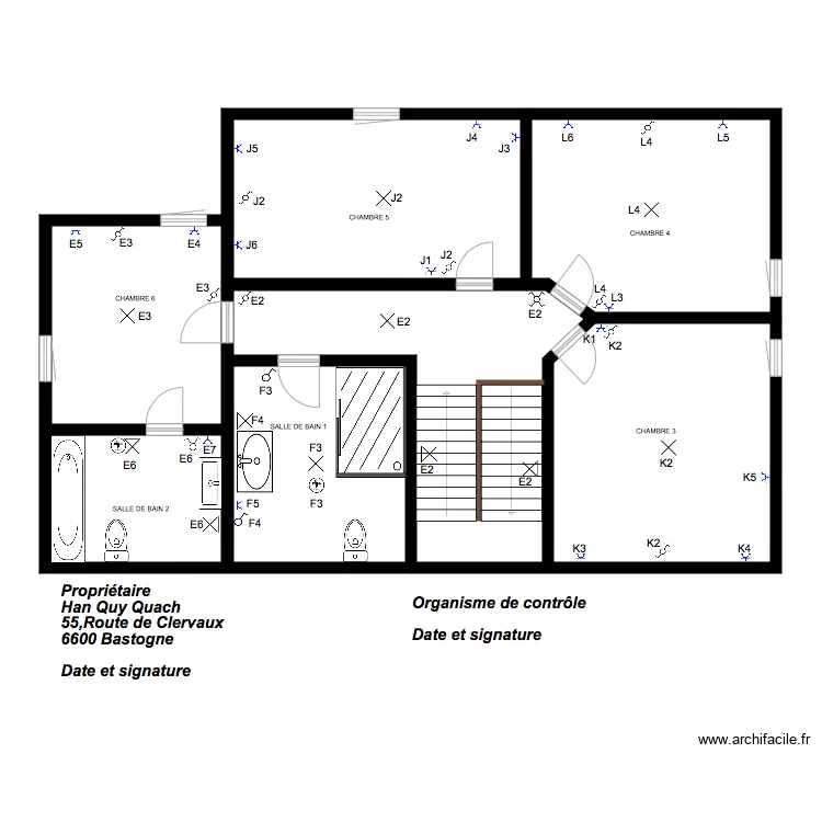 &Eacute;TAGE YASMINE. Plan de 