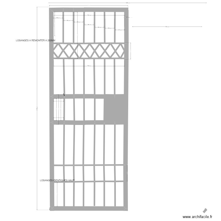 PORTE FER FORGE 2 BATANTS 3. Plan de 15 pièces et 55 m2