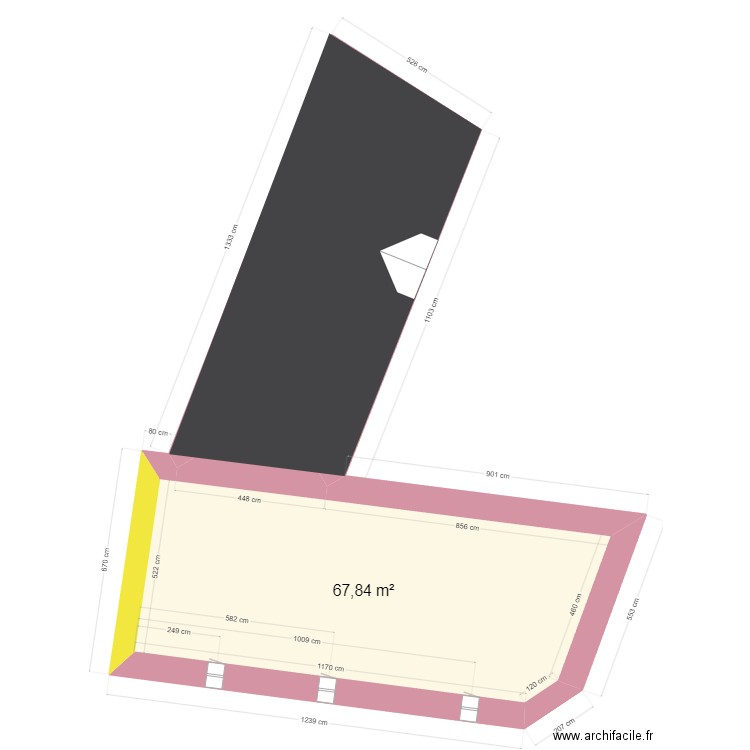 Sion les mines - Projet. Plan de 24 pièces et 374 m2