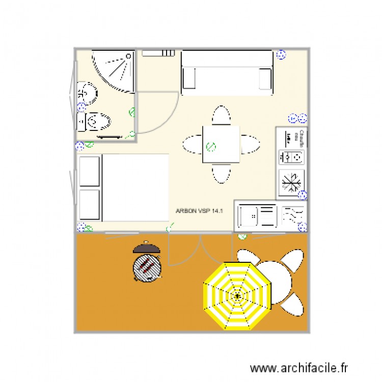 ARBON VSP 14 1 20m2. Plan de 0 pièce et 0 m2