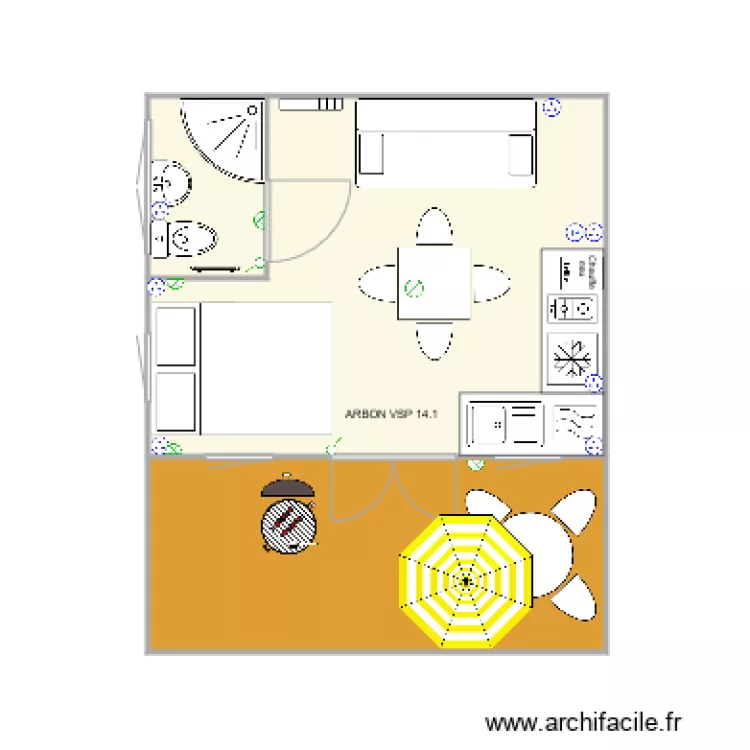 ARBON VSP 14 1 20m2. Plan de 
