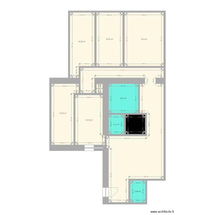 appartement redivisé. Plan de 0 pièce et 0 m2