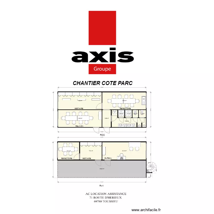 AXIS COTE PARC. Plan de 