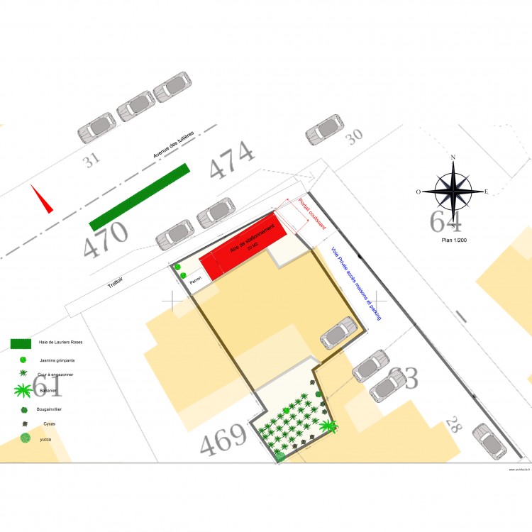 Plan 1 200 Tuilières Parking nouveau. Plan de 0 pièce et 0 m2