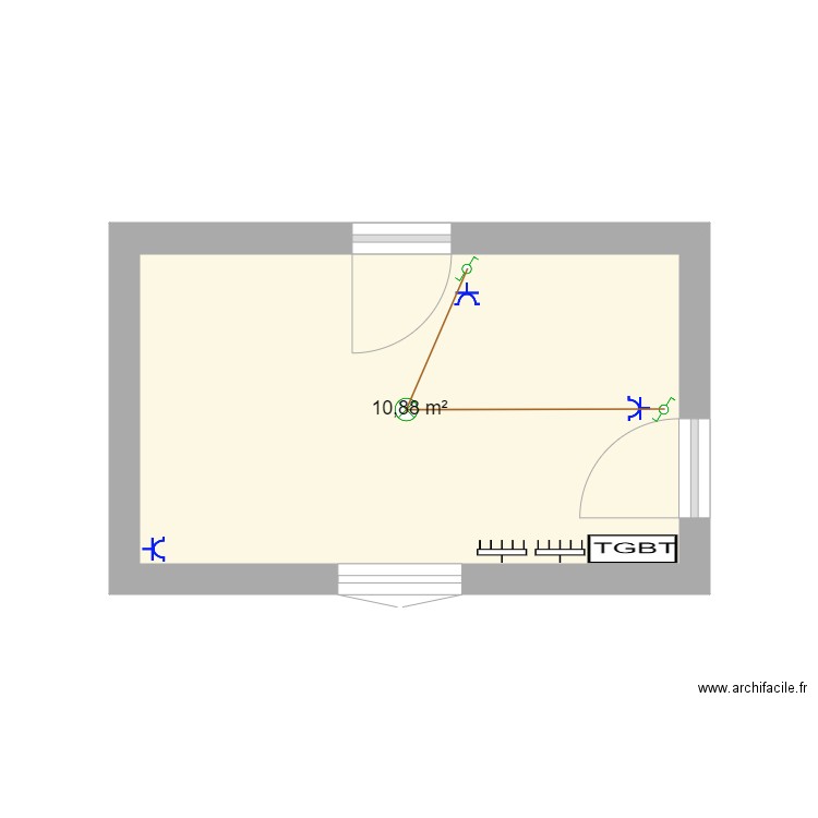 plan tgbt RDC manoir . Plan de 0 pièce et 0 m2