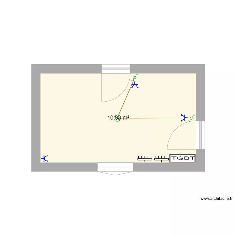 plan tgbt RDC manoir . Plan de plan tgbt RDC manoir . Plan de