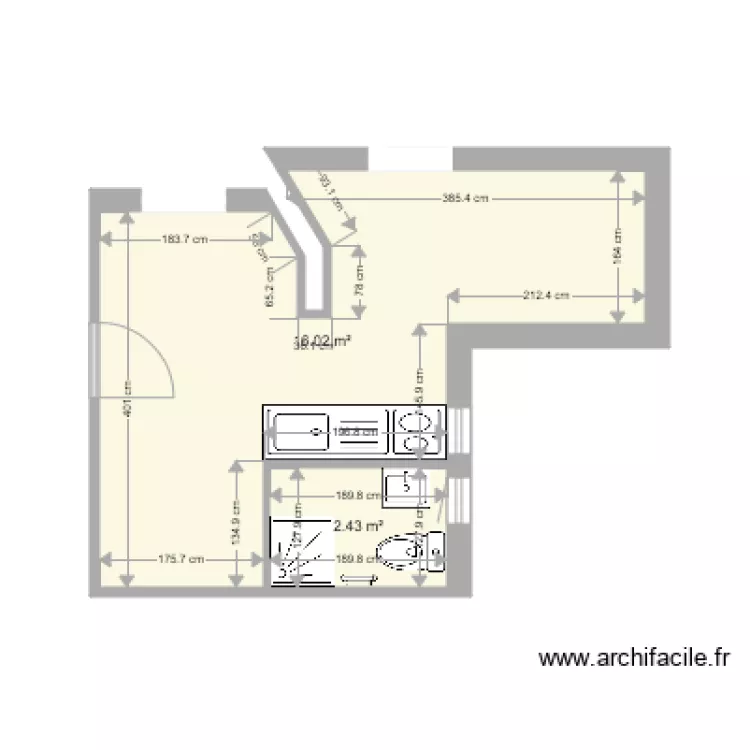 STUDIO PARROT 2111. Plan de 