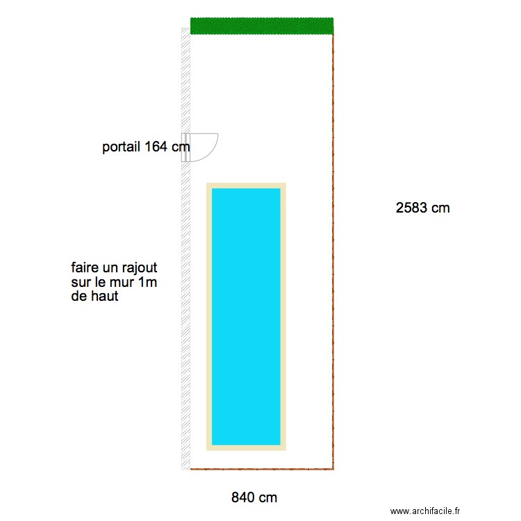 piscine. Plan de 0 pièce et 0 m2