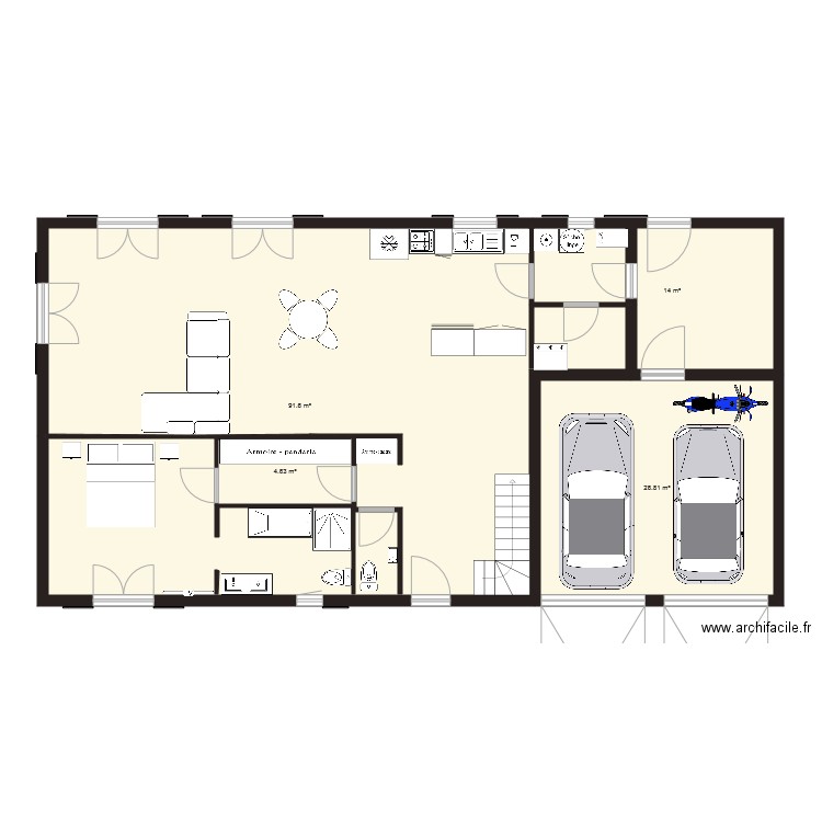 maison. Plan de 0 pièce et 0 m2