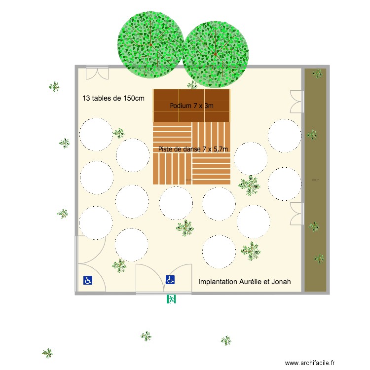 Pavillon des Oliviers 200 personnes . Plan de 0 pièce et 0 m2