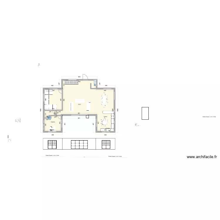 RC Benslimane r&eacute;duit. Plan de 