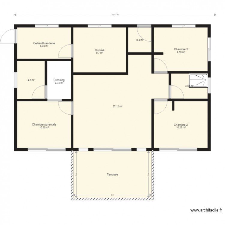 Maison modif 1. Plan de 0 pièce et 0 m2