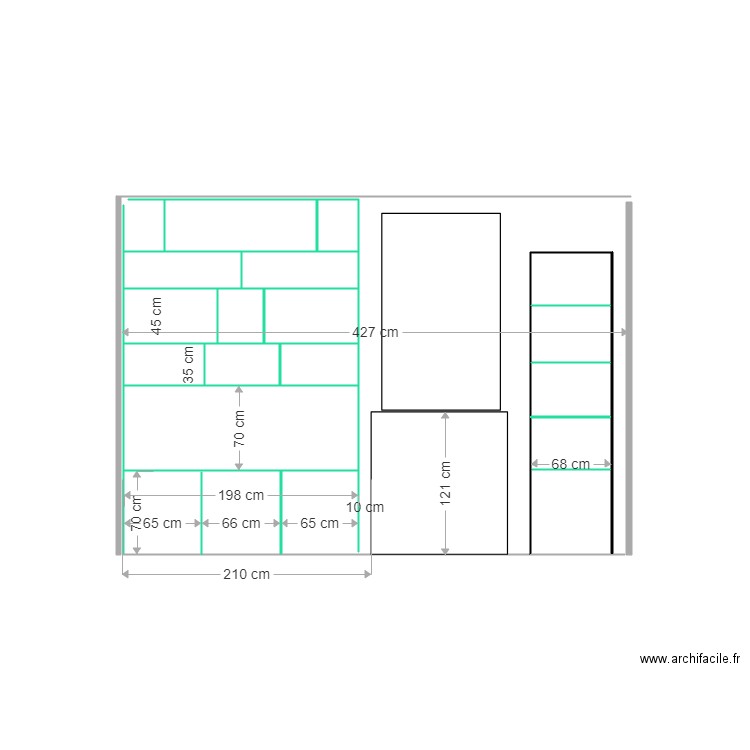 mur cheminée alistair. Plan de 0 pièce et 0 m2