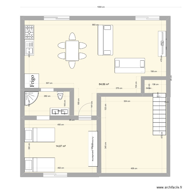 etage maison. Plan de 0 pièce et 0 m2