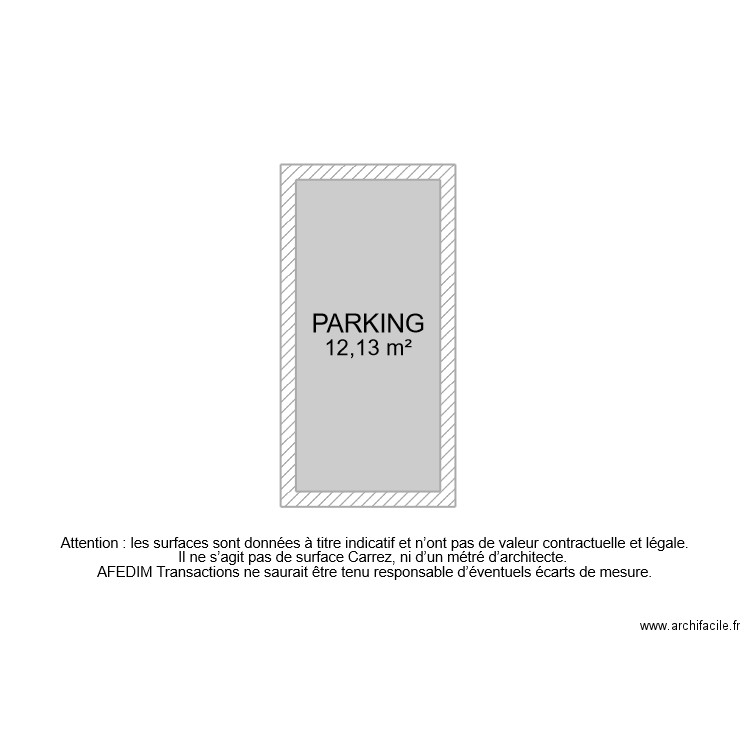 BI 10033 PARKING . Plan de 0 pièce et 0 m2