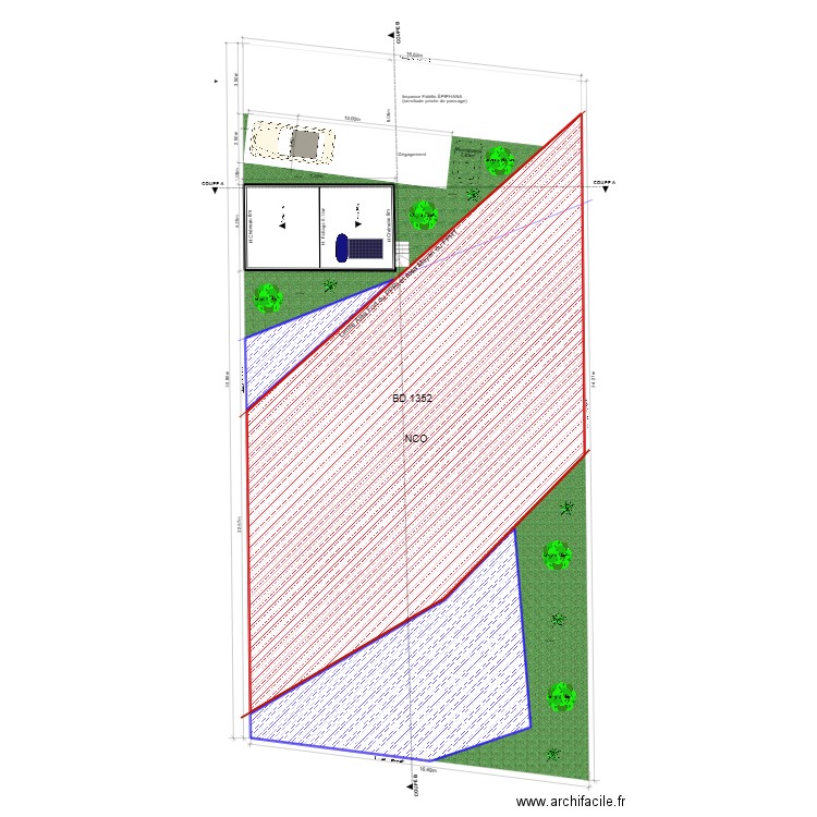 plan de masse 30m². Plan de 0 pièce et 0 m2