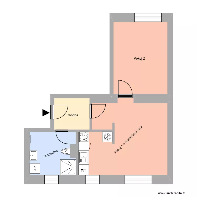 Kapitána Jasioka 719, byt 6. Plan de 11 et 165 m² Kapitána Jasioka 719, byt 6. Plan de 11 et 165 m²