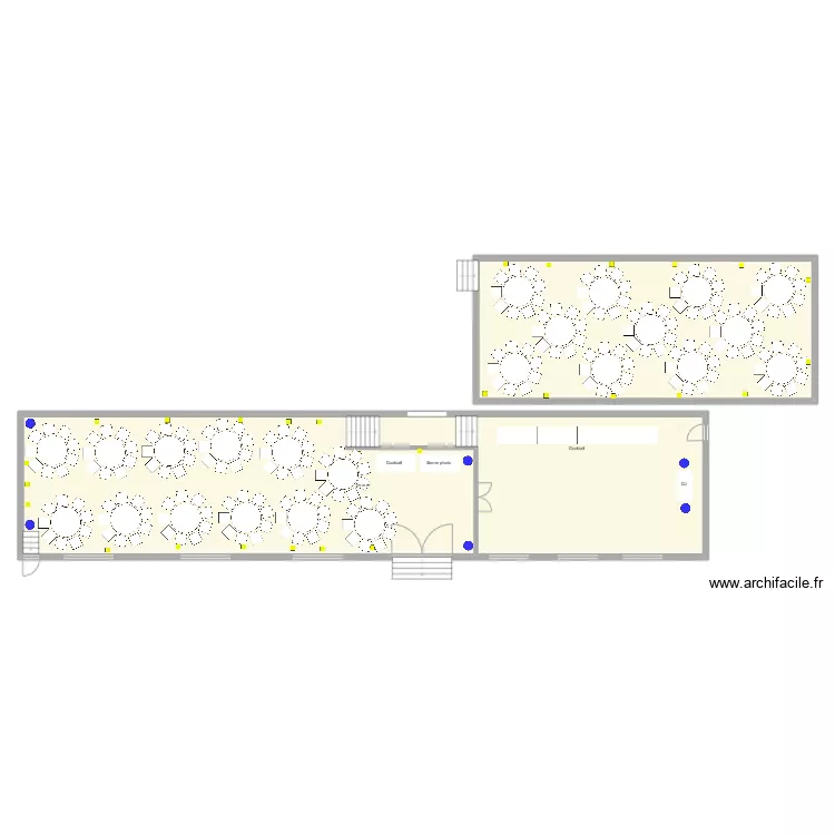 L'orangerie Table ronde. Plan de 