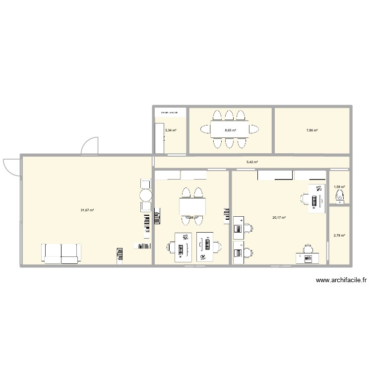 Showroom. Plan de 0 pièce et 0 m2