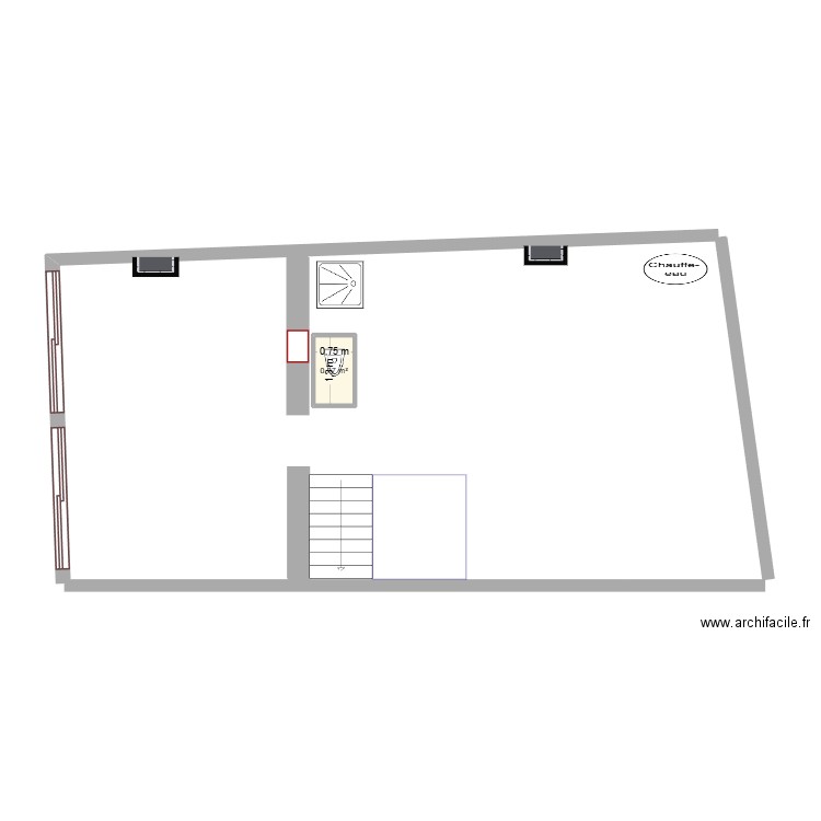 victorin. Plan de 1 pièce et 1 m2