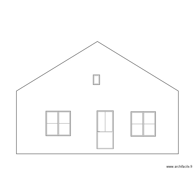 facade  est mémé avant. Plan de 0 pièce et 0 m2