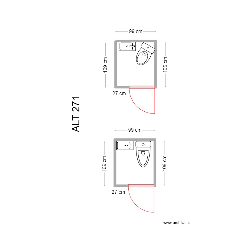 SARA DE LA TORRE. Plan de 1 pièce et 1 m2