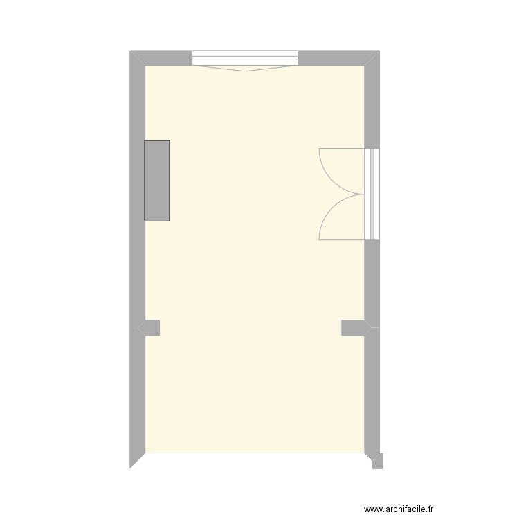 PETITE BRASSERIE BETA. Plan de 1 pièce et 25 m2