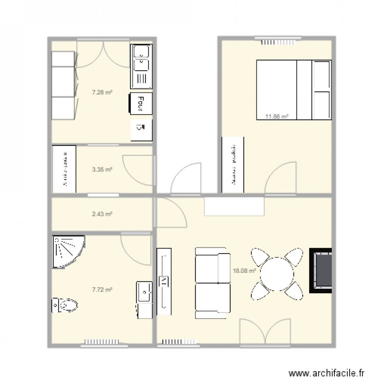 Vandenhoven 1er Projet V1. Plan de 0 pièce et 0 m2