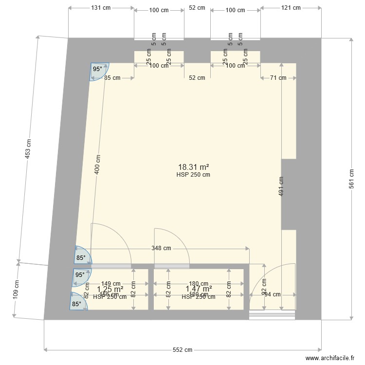 belpois existant. Plan de 0 pièce et 0 m2