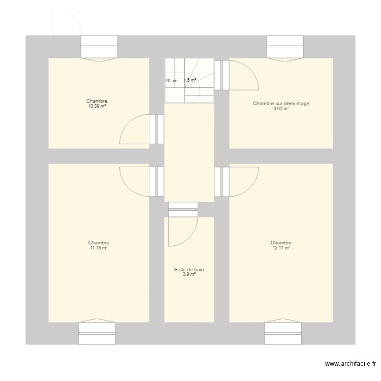 da veuga laetitia. Plan de 0 pièce et 0 m2