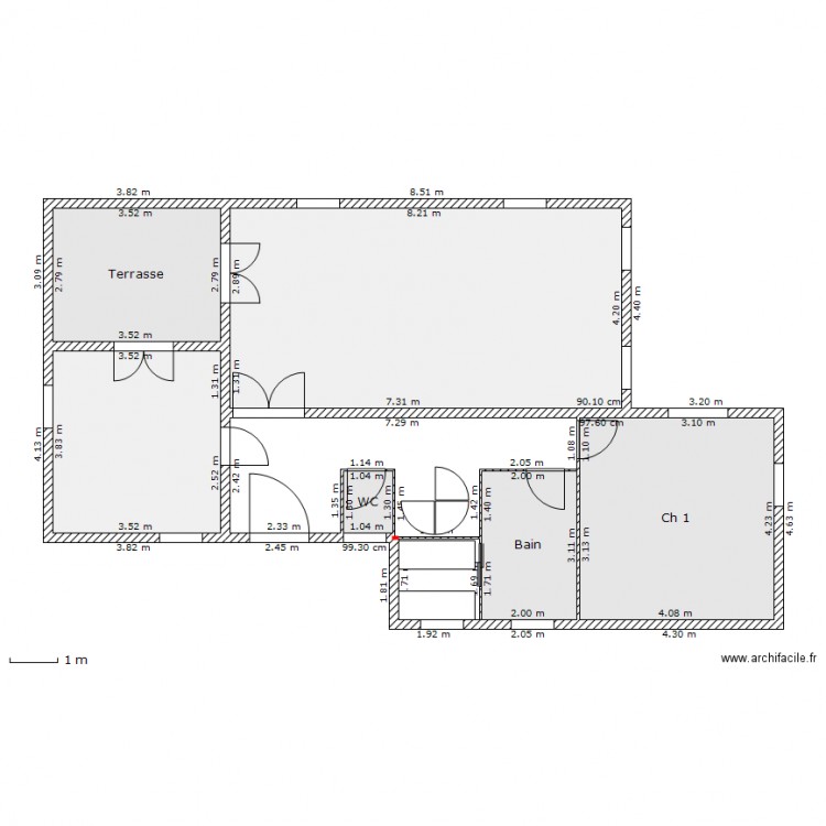 La Sine - Rez de Chaussée_v2. Plan de 0 pièce et 0 m2