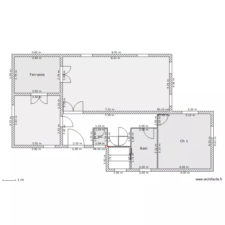 La Sine - Rez de Chauss&eacute;e_v2. Plan de 