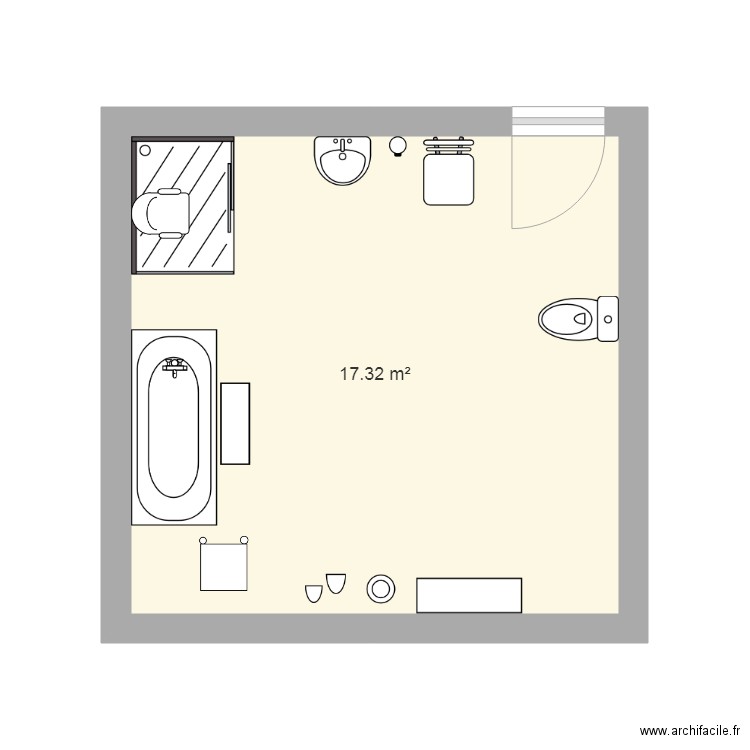 salle de bain 2. Plan de 0 pièce et 0 m2